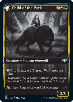 Child of the Pack // Savage Packmate [Innistrad: Double Feature]-1