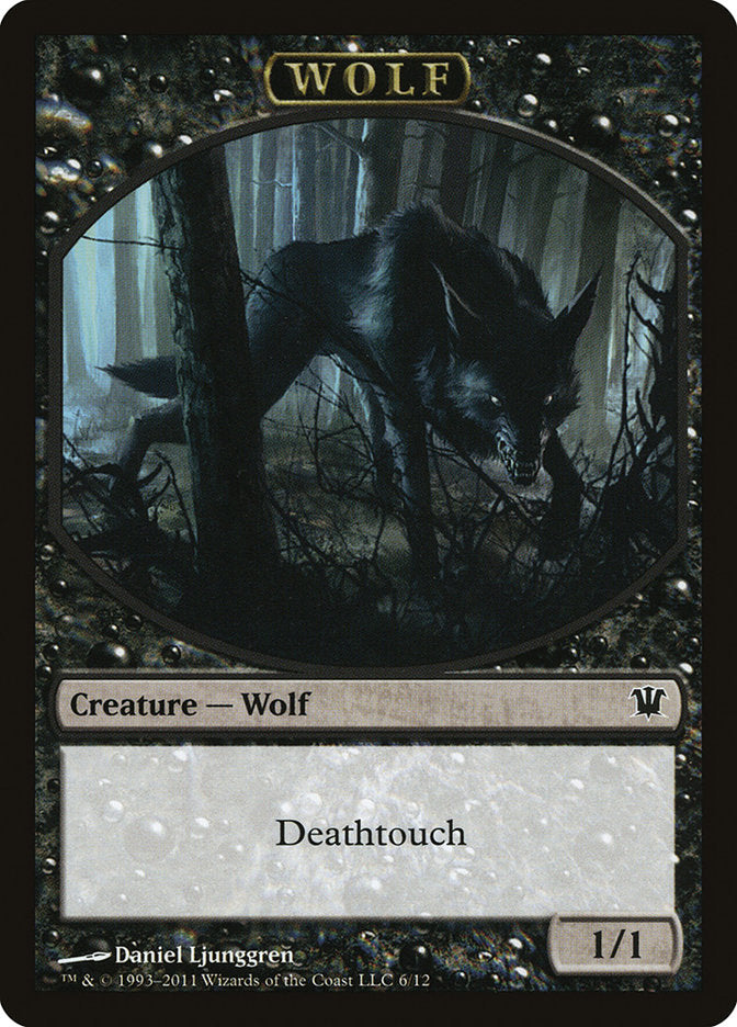 Wolf Token (6/12) [Innistrad Tokens]-1