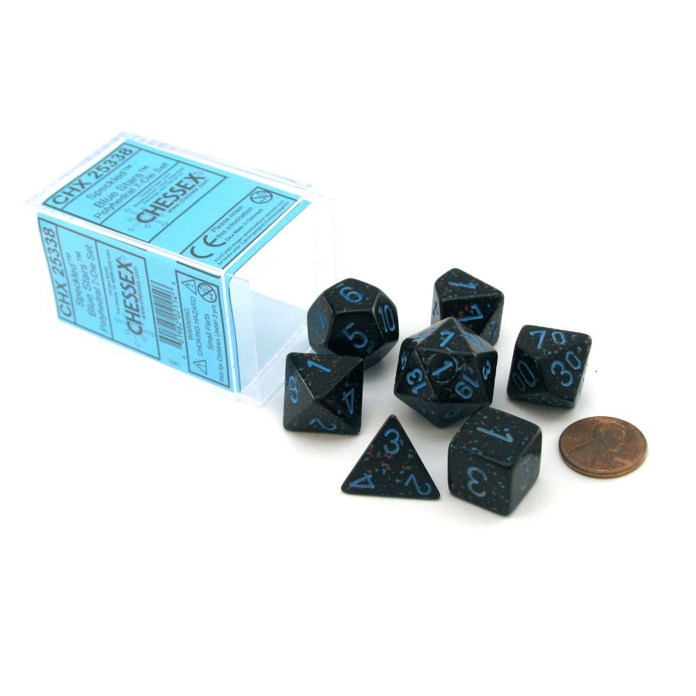 CHX 25338 Speckled Blue Stars 7-Die Set-1