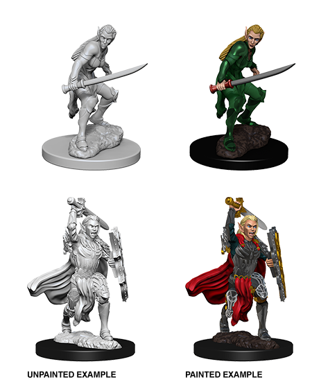 D&D Nolzurs Marvelous Unpainted Miniatures Female Elf Fighter