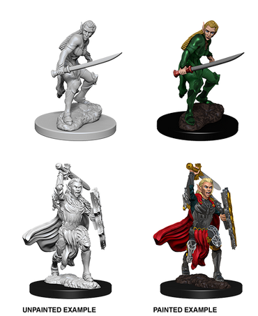 D&D Nolzurs Marvelous Unpainted Miniatures Female Elf Fighter