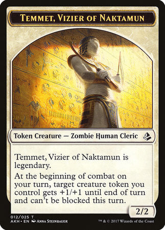 Temmet, Vizier of Naktamun Token [Amonkhet Tokens]-1