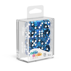 Oakie Doakie Dice D6 16 mm GemiDice - Twilight Stone (12)-1