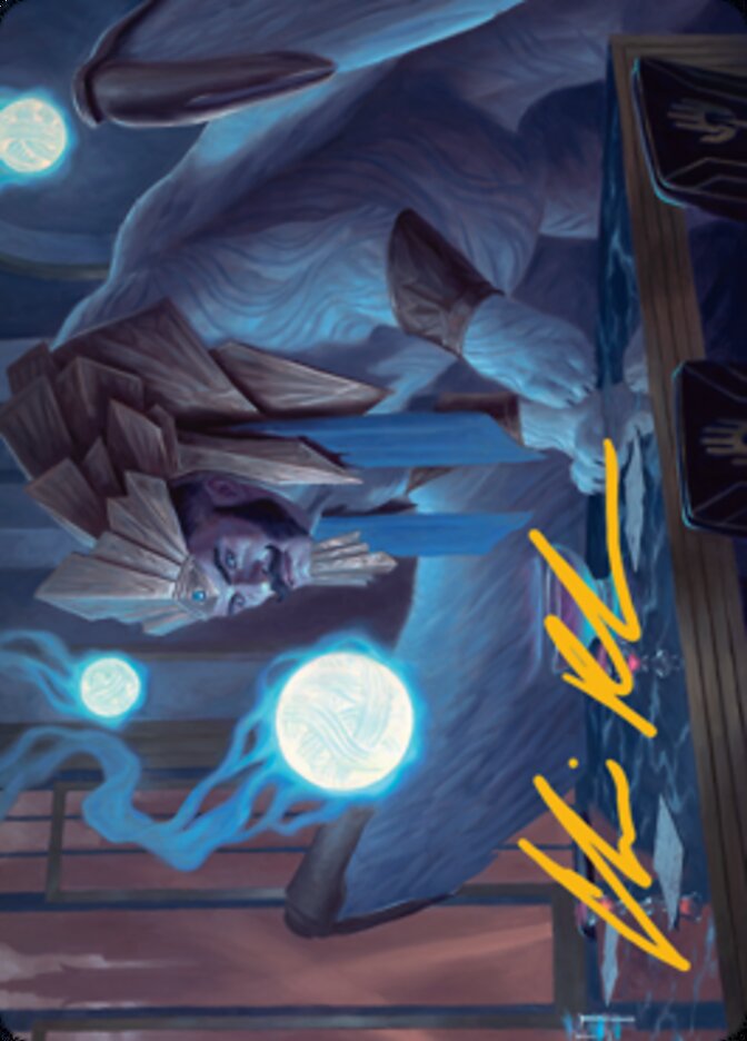 Tivit, Seller of Secrets Art Card (Gold-Stamped Signature) [Streets of New Capenna Art Series]-1