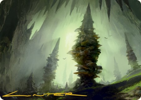 Forest (280) Art Card (Gold-Stamped Signature) [Dungeons & Dragons: Adventures in the Forgotten Realms Art Series]-1