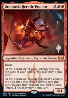 Urabrask, Heretic Praetor (Promo Pack) [Streets of New Capenna Promos]-1