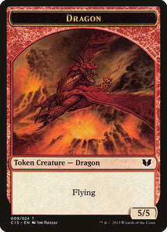 Spider // Dragon Double-Sided Token [Commander 2015 Tokens]-2