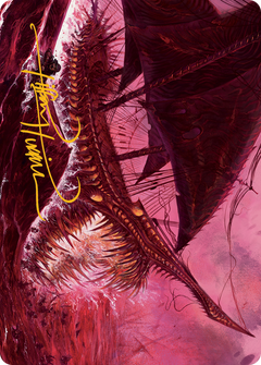Marauding Dreadship Art Card (Gold-Stamped Signature) [March of the Machine Art Series]-1