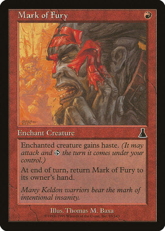 Mark of Fury [Urza's Destiny]-1