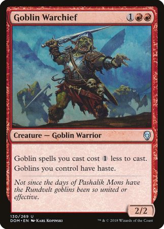 Goblin Warchief [Dominaria]-1