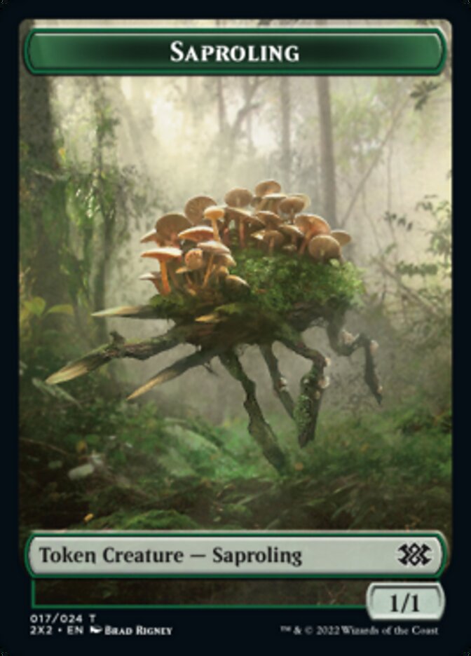 Saproling // Eldrazi Scion Double-Sided Token [Double Masters 2022 Tokens]-1
