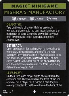 Mishra's Manufactory (Magic Minigame) [The Brothers' War Minigame]-1