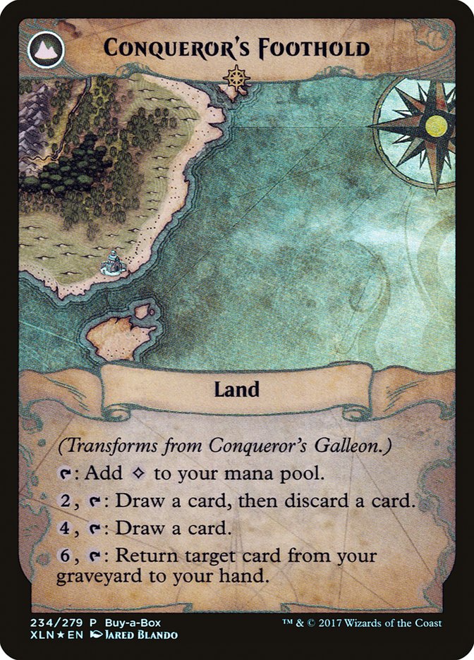 Conqueror's Galleon // Conqueror's Foothold (Buy-A-Box) [Ixalan Treasure Chest]-2