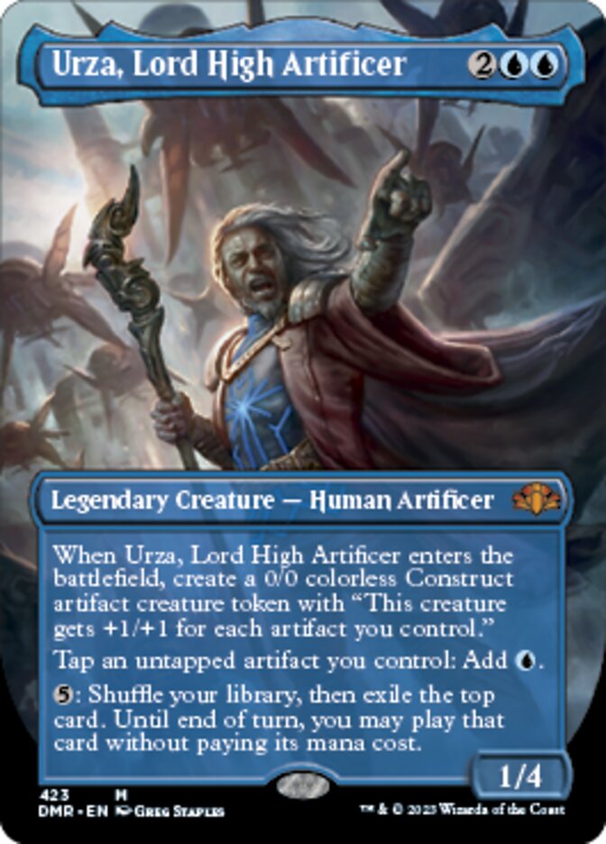 Urza, Lord High Artificer (Borderless Alternate Art) [Dominaria Remastered]-1