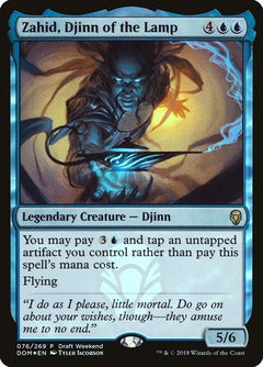 Zahid, Djinn of the Lamp (Draft Weekend) [Dominaria Promos]-1