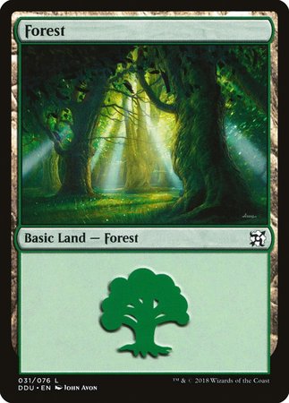 Forest (31) [Duel Decks: Elves vs. Inventors]-1