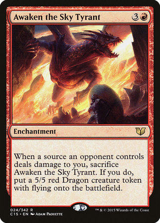 Awaken the Sky Tyrant [Commander 2015]-1