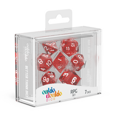 Oakie Doakie Dice RPG Set Speckled - Red (7)-1