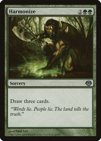 Harmonize [Duel Decks: Garruk vs. Liliana]-1
