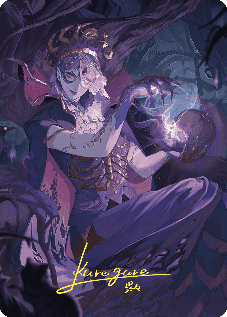 Necropotence Art Card (Gold-Stamped Signature) [Wilds of Eldraine Art Series]-1
