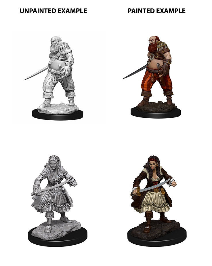 WizKids Deep Cuts Unpainted Miniatures Pirates-1