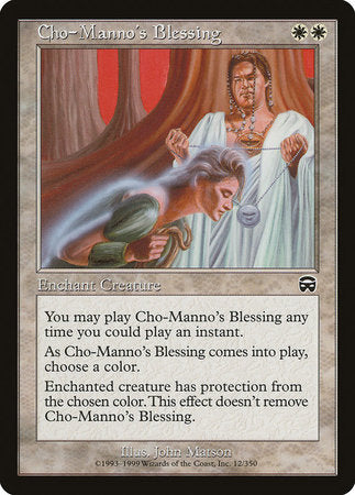 Cho-Manno's Blessing [Mercadian Masques]-1