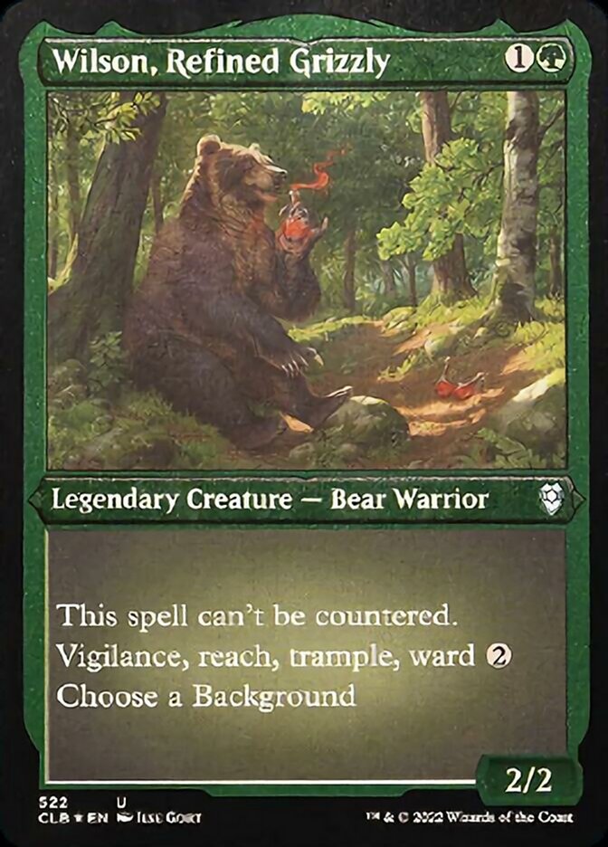Wilson, Refined Grizzly (Foil Etched) [Commander Legends: Battle for Baldur's Gate]-1