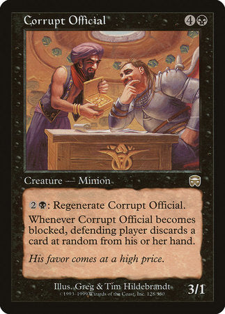 Corrupt Official [Mercadian Masques]-1