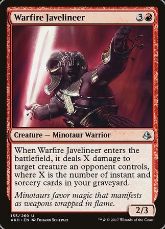Warfire Javelineer [Amonkhet]-1