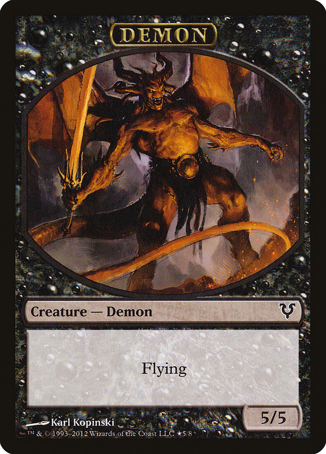 Angel // Demon Double-Sided Token [Open the Helvault]-2