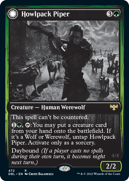 Howlpack Piper // Wildsong Howler [Innistrad: Double Feature]-1
