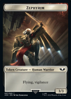 Soldier (002) // Zephyrim Double-Sided Token (Surge Foil) [Warhammer 40,000 Tokens]-2