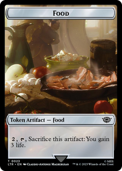 Human Soldier (0015) // Food (0023) Double-Sided Token (Surge Foil) [The Lord of the Rings: Tales of Middle-Earth Tokens]-2
