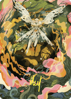Greater Auramancy Art Card (Gold-Stamped Signature) [Wilds of Eldraine Art Series]-1