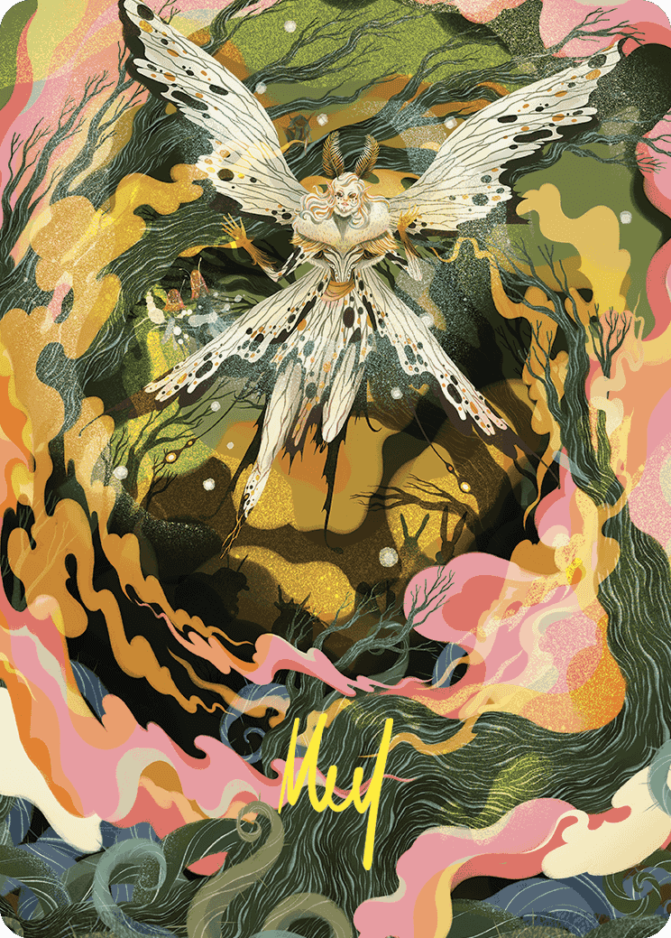 Greater Auramancy Art Card (Gold-Stamped Signature) [Wilds of Eldraine Art Series]-1