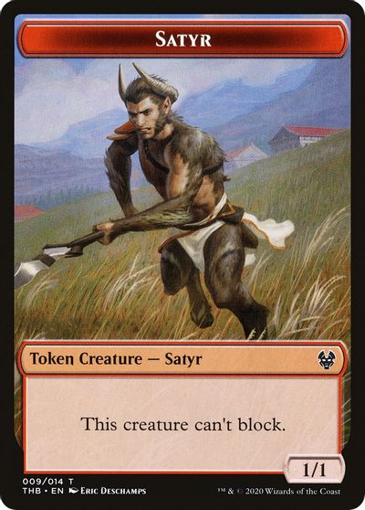 Elemental // Satyr Double-Sided Token [Challenger Decks 2020 Tokens]-2