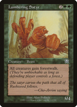 Lumbering Satyr [Mercadian Masques]-1