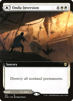 Ondu Inversion // Ondu Skyruins (Extended Art) [Zendikar Rising]-1
