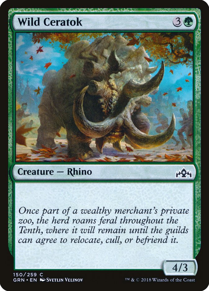 Wild Ceratok [Guilds of Ravnica]-1
