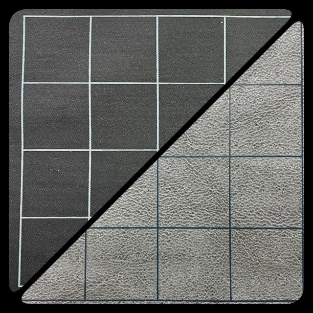 CHX 96480 Reversible Battlemat 1" Squares Black-Grey (23 1/2 x 26)-1