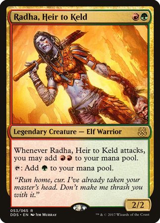 Radha, Heir to Keld [Duel Decks: Mind vs. Might]-1