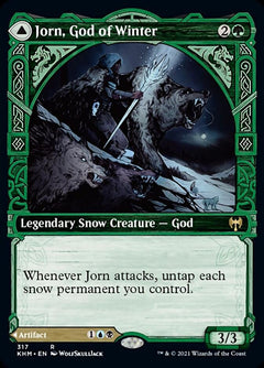 Jorn, God of Winter // Kaldring, the Rimestaff (Showcase) [Kaldheim]-1