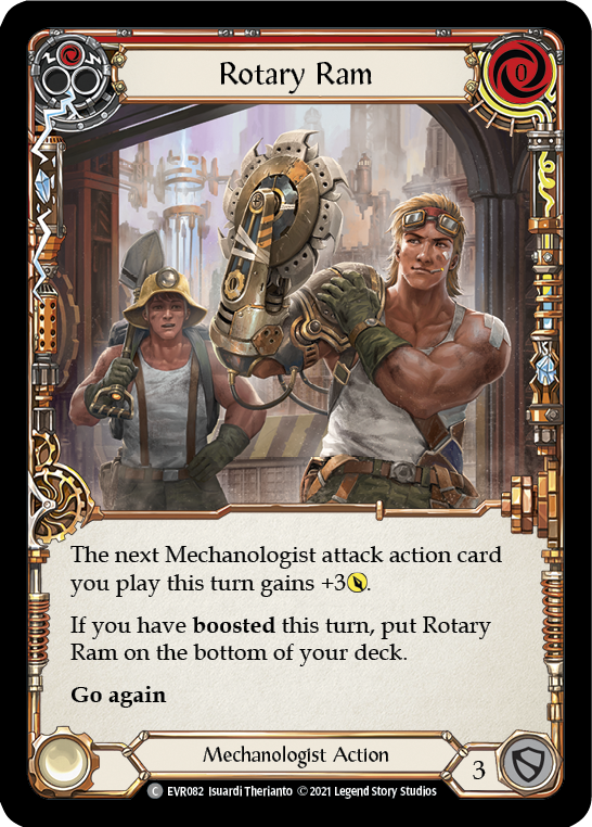 Rotary Ram (Red) [EVR082] (Everfest)  1st Edition Rainbow Foil-1