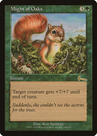 Might of Oaks [Urza's Legacy]-1