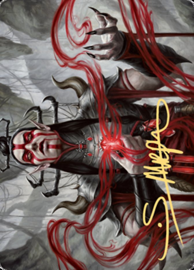 Malakir Blood-Priest Art Card (Gold-Stamped Signature) [Zendikar Rising Art Series]-1
