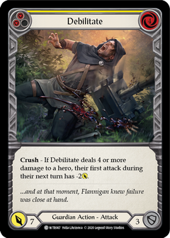 Debilitate (Yellow) [U-WTR067] (Welcome to Rathe Unlimited)  Unlimited Rainbow Foil-1