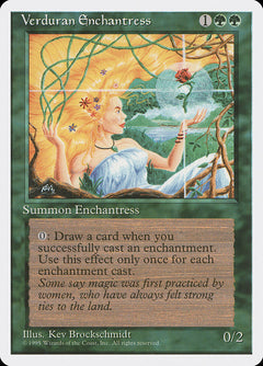 Verduran Enchantress [Fourth Edition]-1