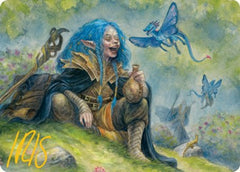 Feywild Trickster Art Card (Gold-Stamped Signature) [Dungeons & Dragons: Adventures in the Forgotten Realms Art Series]-1