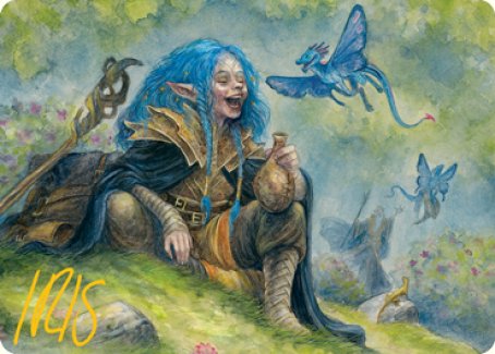 Feywild Trickster Art Card (Gold-Stamped Signature) [Dungeons & Dragons: Adventures in the Forgotten Realms Art Series]-1