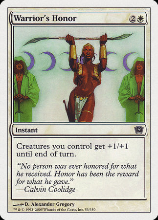 Warrior's Honor [Ninth Edition]-1